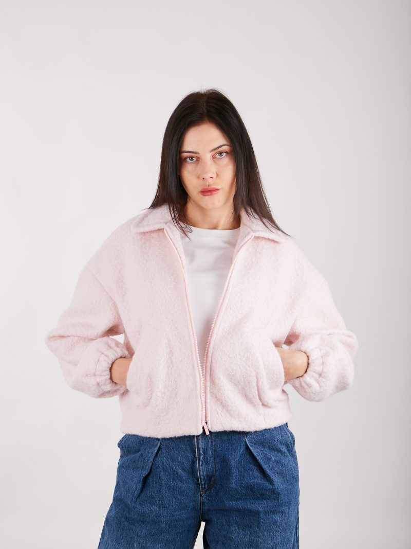 Дамско Късо яке Suzy bomber jacket - Розово