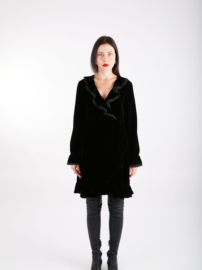 Рокля Velvet dress