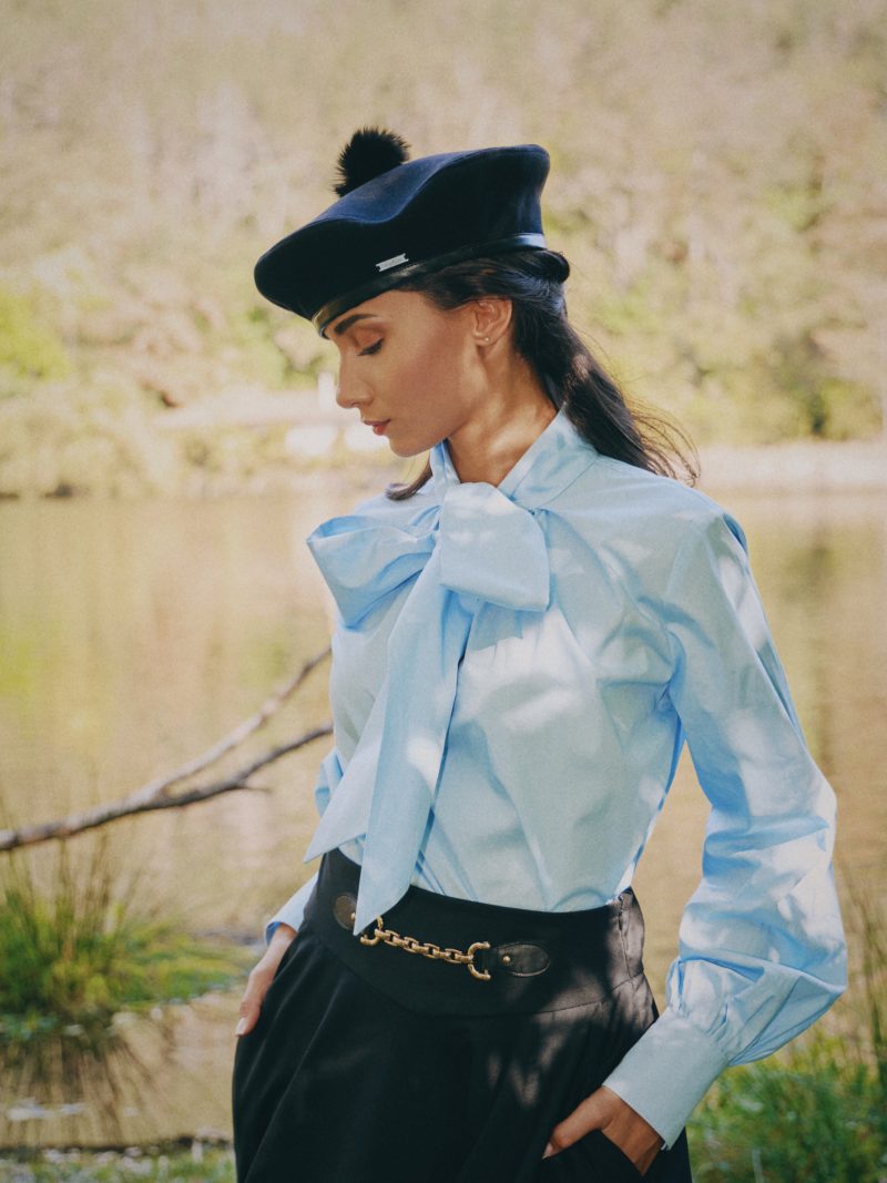 Риза Melania shirt - Синя