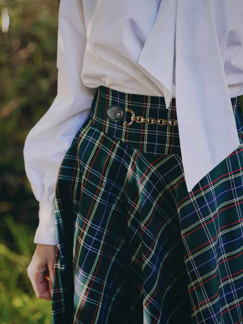 Пола Neli skirt - Зелено Каре